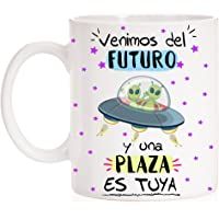 Los mejores  - FUNNY CUP Taza Opositor Venimos del Futuro y una Plaza es Tuya Taza Regalo para opositor u opositora Ideal para…
